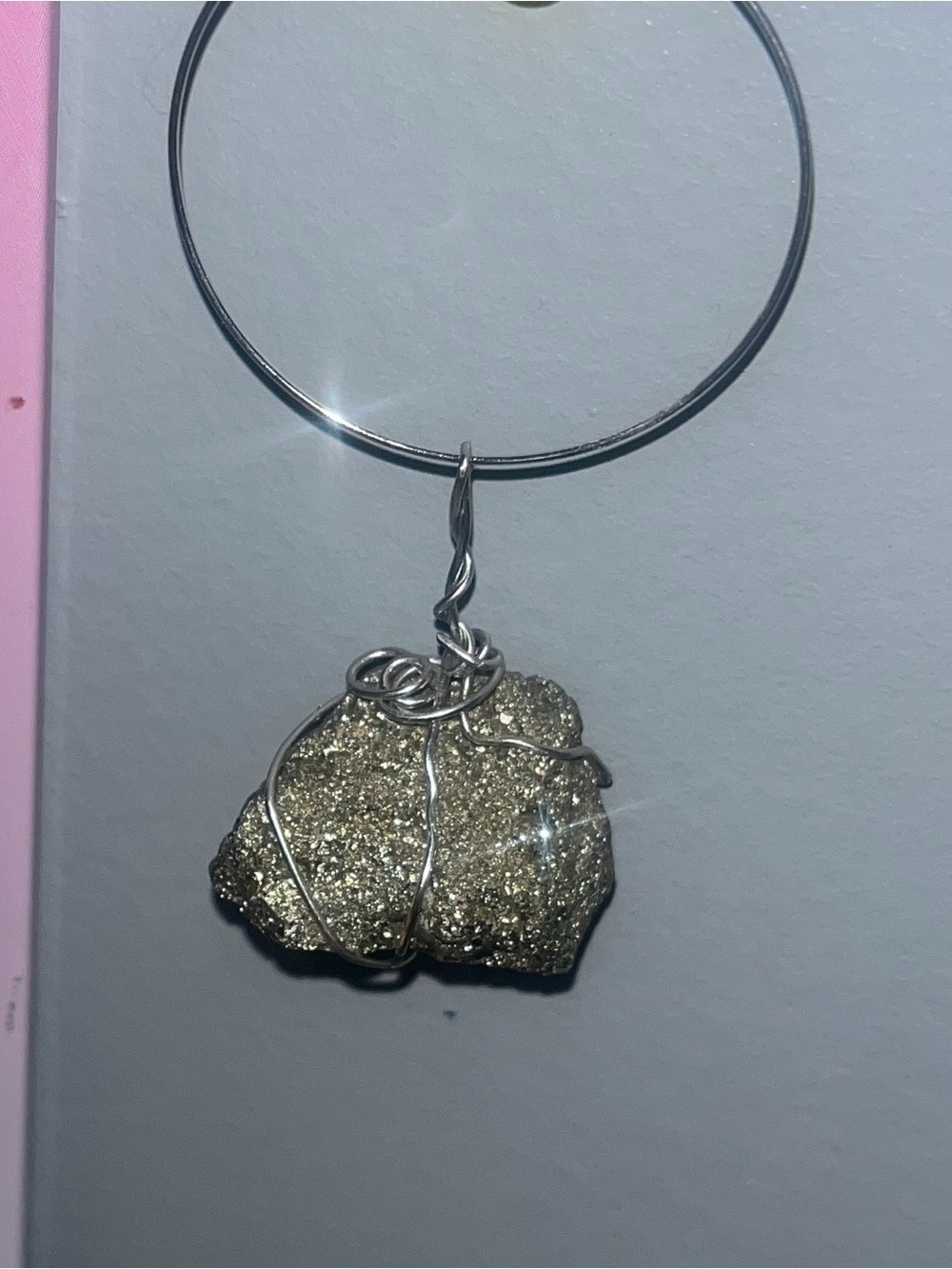 ✨Pyrite Wire Wrap Pendant